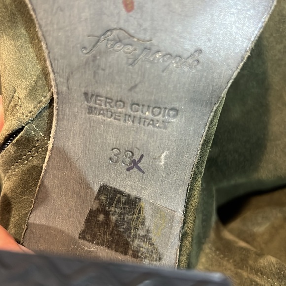 Free People Dakota Over The Knee Boots size 38/7.5 Hunter green - Picture 10 of 11